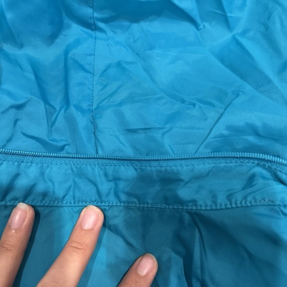 Vintage Nike Windrunner Windbreaker Jacket Teal Blue Hooded Full Zip Mens XL 90s - Picture 15 of 15
